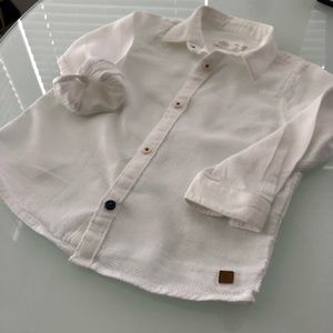 Zara boys white button down size 2/3 years
